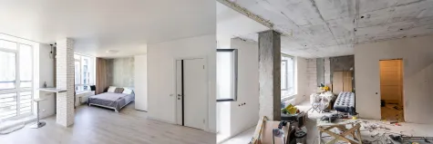 Visio rise gradnja, Renoviranje stana